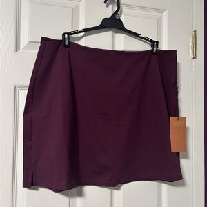 NWT Plum Girlfriend Collective Skort 4x